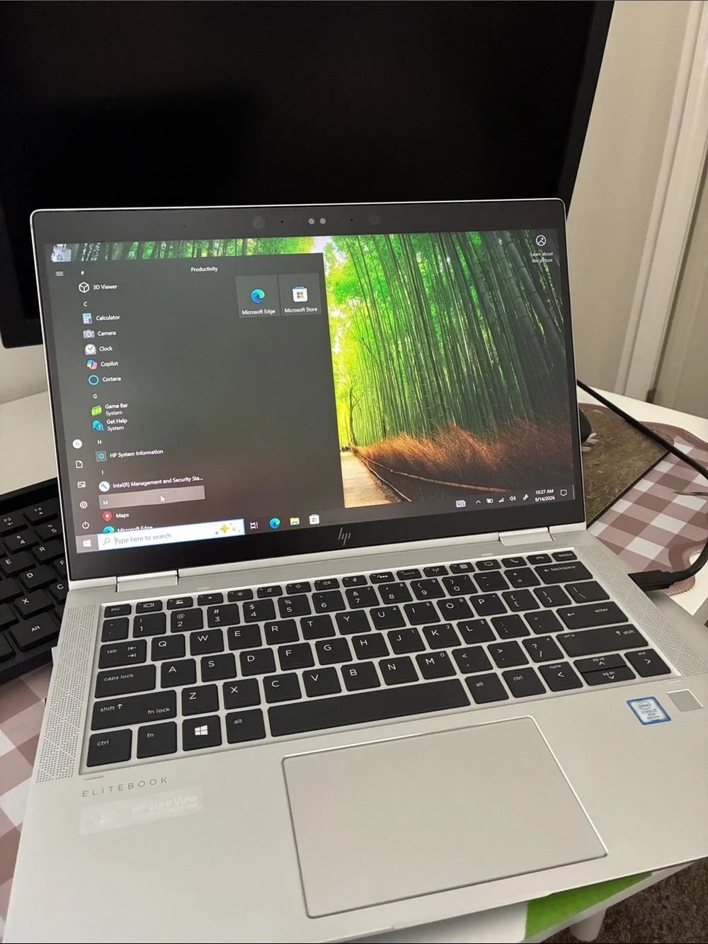 HP EliteBook Silver and Black Business Laptop
